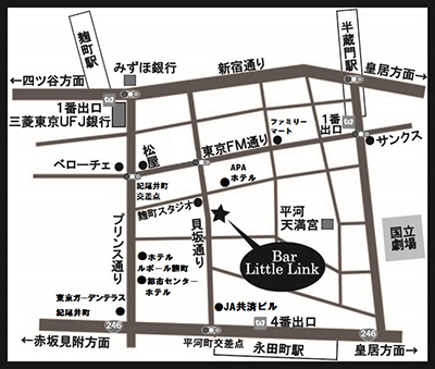 麹町・半蔵門・永田町からの地図